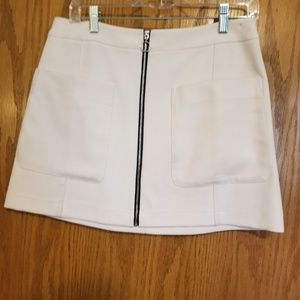 Rachel Roy cream mini skirt